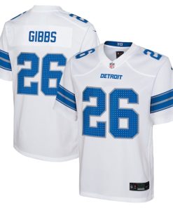 Jahmyr Gibbs Detroit Lions Nike Youth Player Game Jersey - White