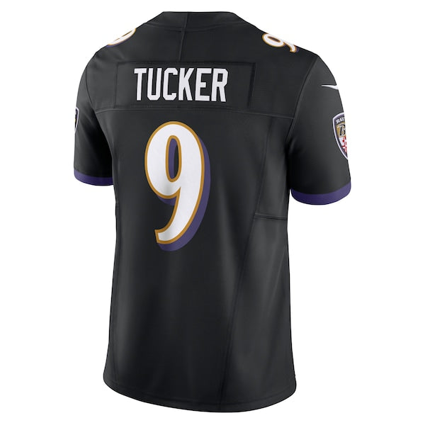 Justin Tucker Baltimore Ravens Nike Vapor F.U.S.E. Limited Jersey - Black - Image 3