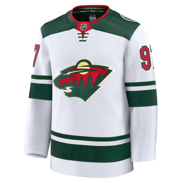 Kirill Kaprizov Minnesota Wild Away Premium Jersey - White/Green - Image 4