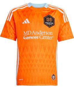 Alternative view of Houston Dynamo FC adidas Youth 2025 Season 20 Replica Jersey - Orange