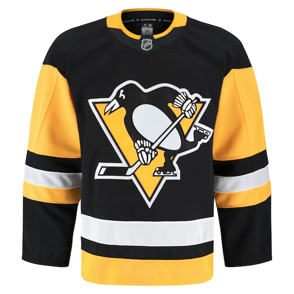 Pittsburgh Penguins Home Authentic Pro Jersey - Black - Image 2