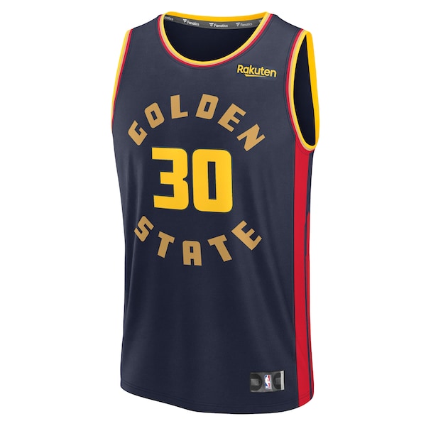 Stephen Curry Golden State Warriors 2024/25 Fast Break Player Jersey - City Edition - Navy - Image 2