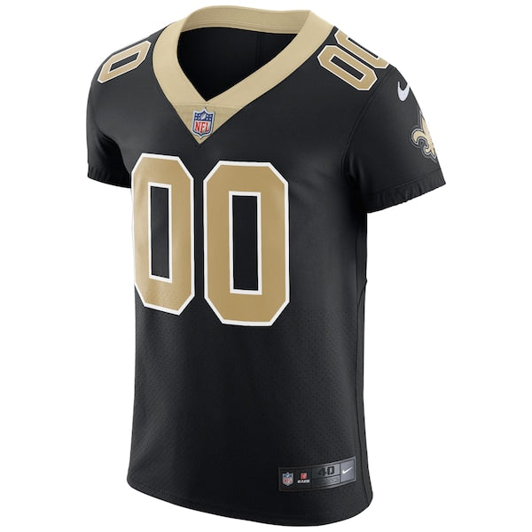 New Orleans Saints Nike Vapor Untouchable Custom Elite Jersey - Black - Image 2