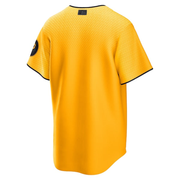 Pittsburgh Pirates Nike 2023 City Connect Replica Jersey - Gold - Image 3