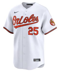 Alternative view of Anthony Santander Baltimore Orioles Nike Home Limited Player Jersey - White
