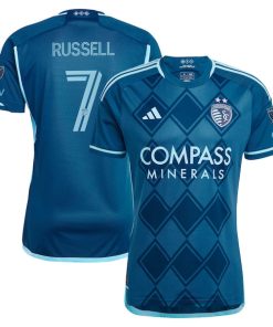 Johnny Russell Sporting Kansas City adidas 2024 Diamonds Our Forever Authentic Player Jersey?¨C Navy
