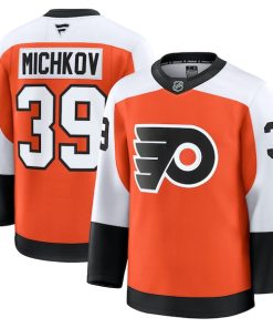 Matvei Michkov Philadelphia Flyers  Home Premium Jersey - Orange/Black