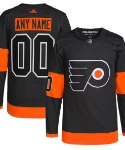 Philadelphia Flyers adidas  Alternate  Primegreen Authentic Custom Jersey - Black