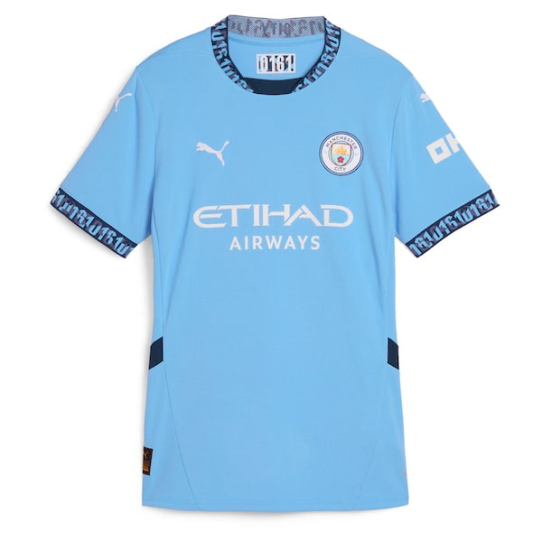 Kevin De Bruyne Manchester City Puma Women's 2024/25 Home Replica Player Jersey - Light Blue - Image 2