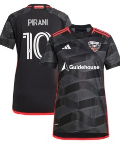 Gabriel Pirani D.C. United adidas Women's 2024 The Icon Kit Replica Player Jersey?¨C Black