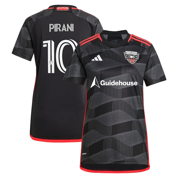 Gabriel Pirani D.C. United adidas Women's 2024 The Icon Kit Replica Player Jersey?ยจC Black