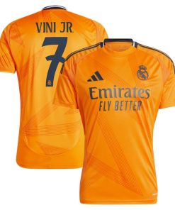 Vini Jr. Los Merengues adidas 2024/25 Away Replica Player Jersey - Orange