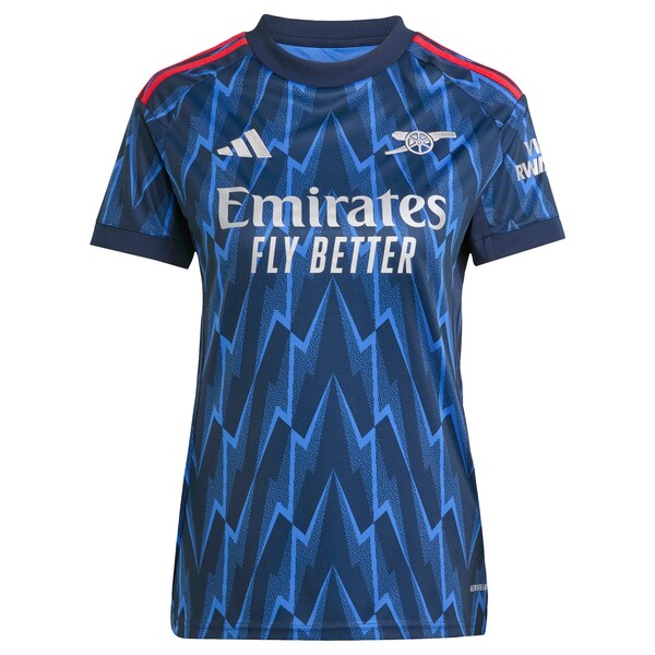 Arsenal adidas Women's 2025/26 Away Replica Jersey - Blue/Red - Image 3