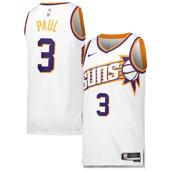 Chris Paul Phoenix Suns Nike Unisex Swingman Jersey - Association Edition - White/Purple - Image 3