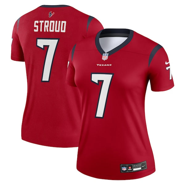 C.J. Stroud Houston Texans Nike Women's Legend Jersey - Red/Navy - Image 2