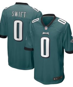 D'Andre Swift Philadelphia Eagles Nike Game Player Jersey - Midnight Green