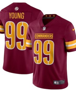 Chase Young Washington Commanders Nike Vapor Limited Jersey - Burgundy/Black/White