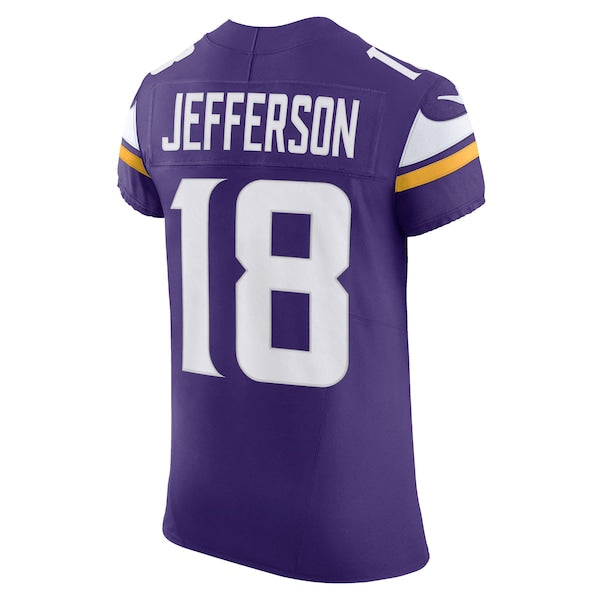 Justin Jefferson Minnesota Vikings Nike Vapor F.U.S.E. Elite Jersey - Purple - Image 3