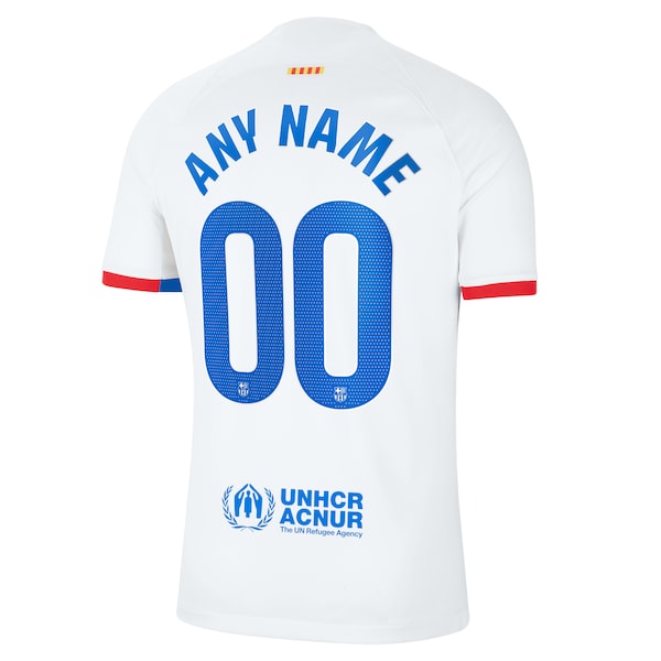 Barcelona Nike 2023/24 Away Custom Replica Jersey - White - Image 2