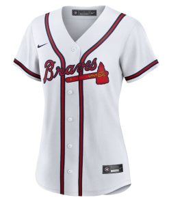Alternative view of Marcell Ozuna Atlanta Braves Nike Women's Home Replica Jersey - White