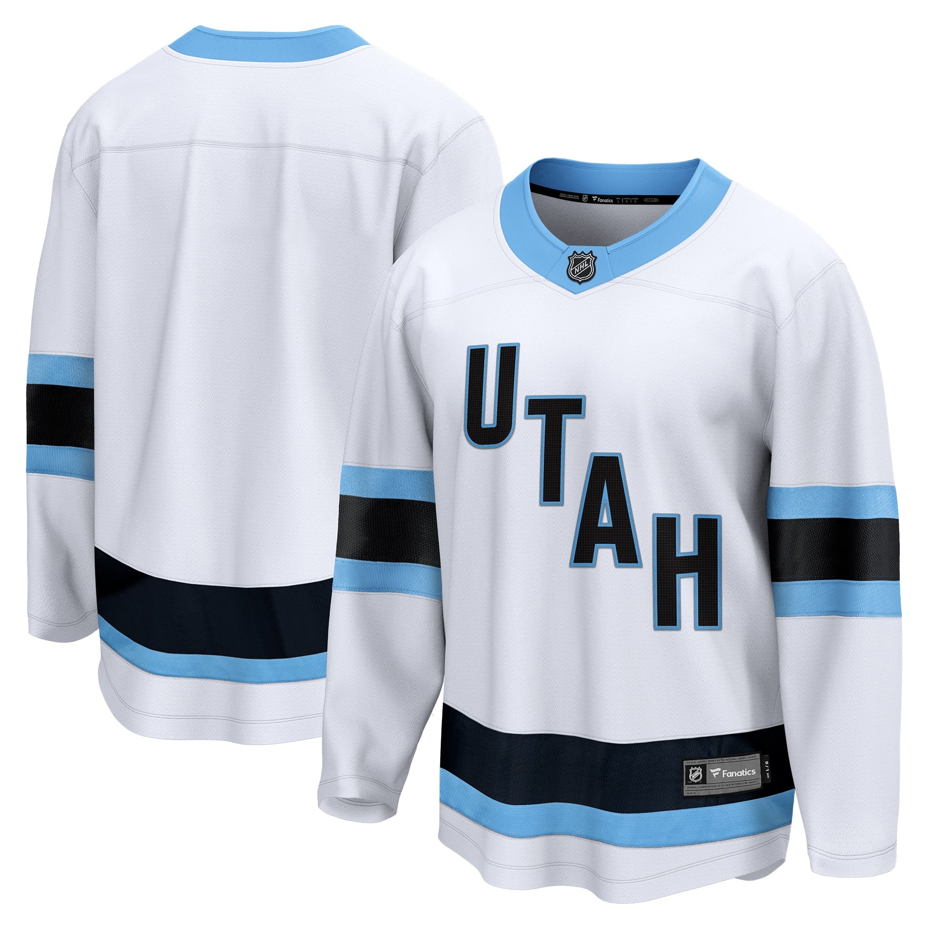 Utah Hockey Club Breakaway Blank Jersey - Black/White - Image 6