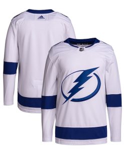 Tampa Bay Lightning adidas Away Primegreen Authentic Jersey?¨C White