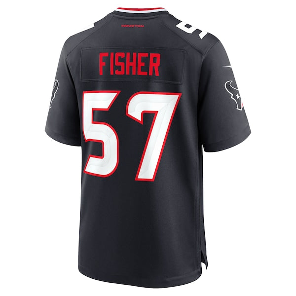 Blake Fisher Houston Texans Nike Team Game Jersey - Navy - Image 3