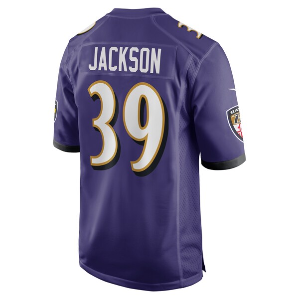Eddie Jackson Baltimore Ravens Nike Team Game Jersey - Purple - Image 4