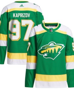 Kirill Kaprizov Minnesota Wild adidas 2023/24 Alternate Primegreen Authentic Player Jersey - Green