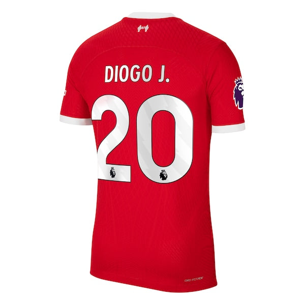 Diogo Jota Liverpool Nike 2023/24 Home Authentic Player Jersey - Red/White - Image 2