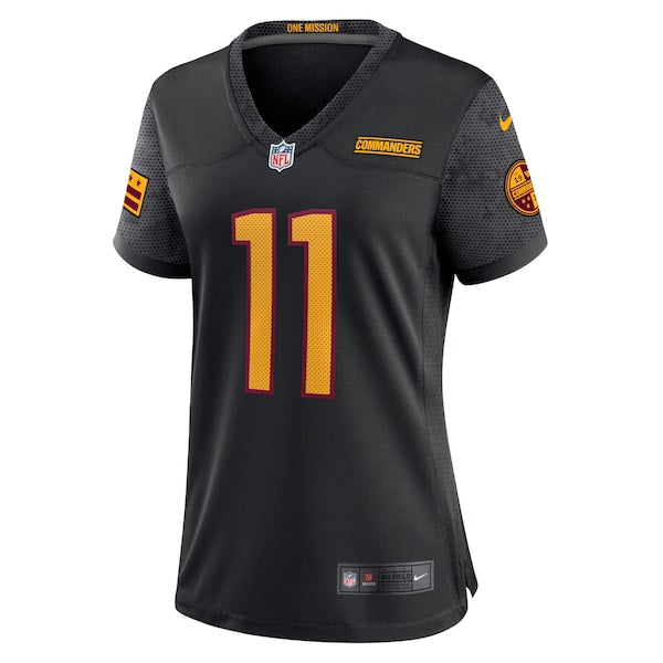 Carson Wentz Washington Commanders Nike Women's Alternate Game Player Jersey - Black/Burgundy/White - Image 3