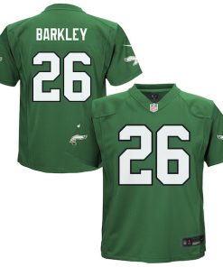 Alternative view of Saquon Barkley Philadelphia Eagles Nike Preschool Alternate Player Game Jersey - Kelly Green/Green