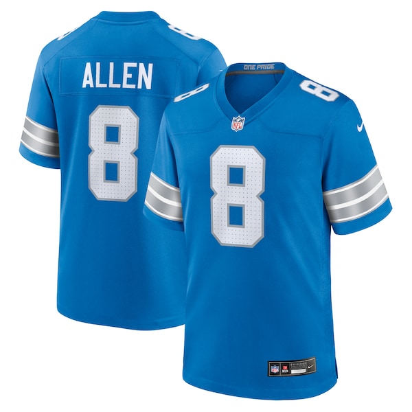 Kyle Allen Detroit Lions Nike Team Game Jersey - Blue
