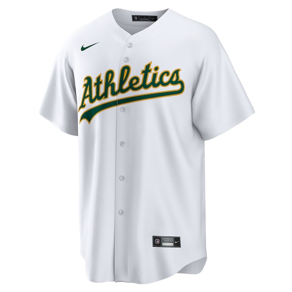 JD Davis Oakland Athletics Nike Home Replica Jersey - White/Kelly Green - Image 3