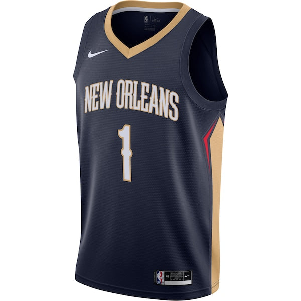 Zion Williamson New Orleans Pelicans Nike Swingman Jersey - Navy - Icon Edition - Image 2