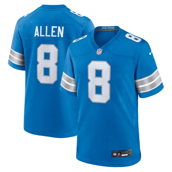 Kyle Allen Detroit Lions Nike Team Game Jersey - Blue - Image 2