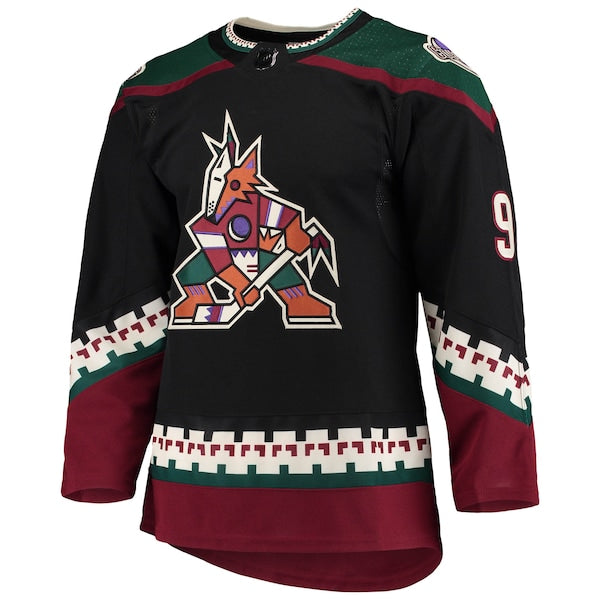 Clayton Keller Arizona Coyotes adidas Home Primegreen Authentic Pro Player Jersey - Black - Image 2