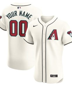 Arizona Diamondbacks Nike Home Elite Custom Patch Jersey - White