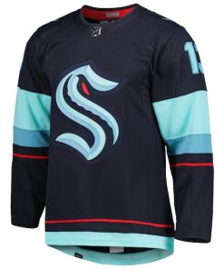 Alternative view of Brandon Tanev Seattle Kraken adidas Home Primegreen Authentic Player Jersey - Navy