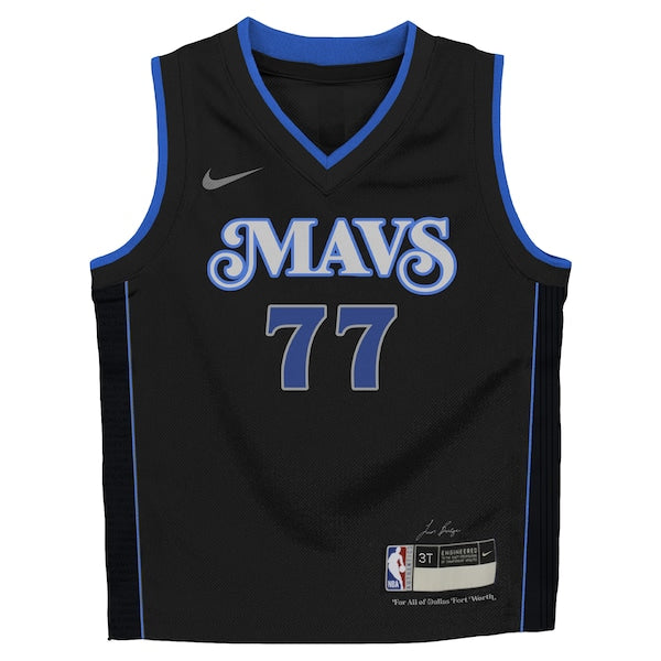 Luka Don?i? Dallas Mavericks Nike Toddler 2023/24 Swingman Replica Jersey - City Edition - Black - Image 2