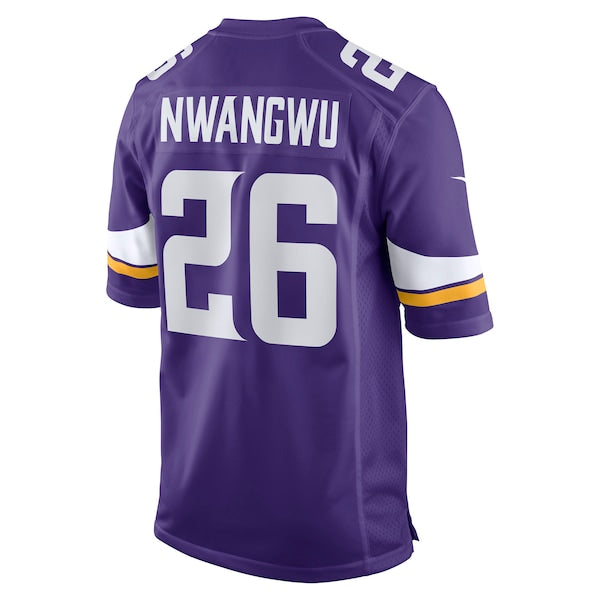 Kene Nwangwu Minnesota Vikings Nike Game Jersey - Purple - Image 3