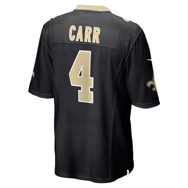 Derek Carr New Orleans Saints Nike Game Jersey - Black - Image 3