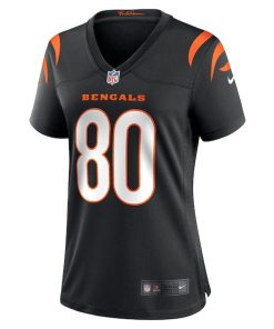 Alternative view of Andrei Iosivas Cincinnati Bengals Nike Women's Team Game Jersey -  Black