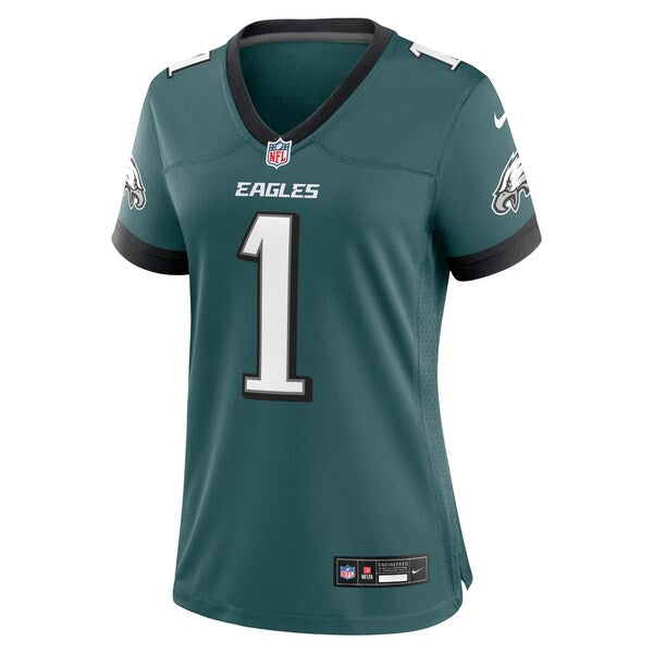 Philadelphia Eagles Nike Women's #1 Mom Game Jersey - Midnight Green - Image 2