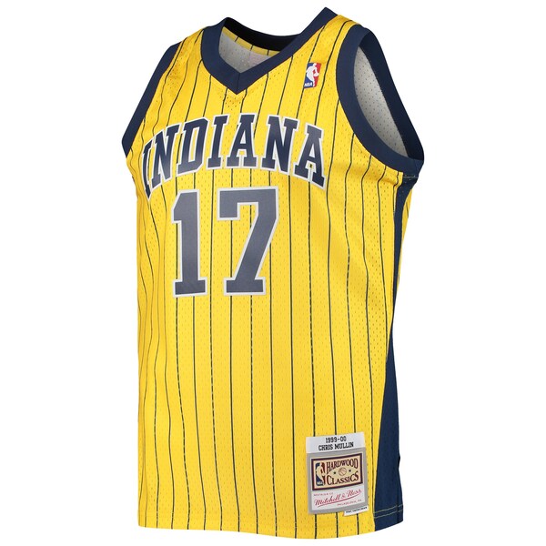 Chris Mullin Indiana Pacers 1999/00 Hardwood Classics Swingman Jersey - Gold - Image 2