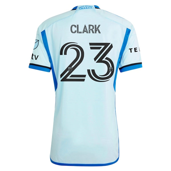 Caden Clark CF Montreal adidas 2024 Montr¨¦al Original Authentic Player Jersey - Light Blue - Image 3