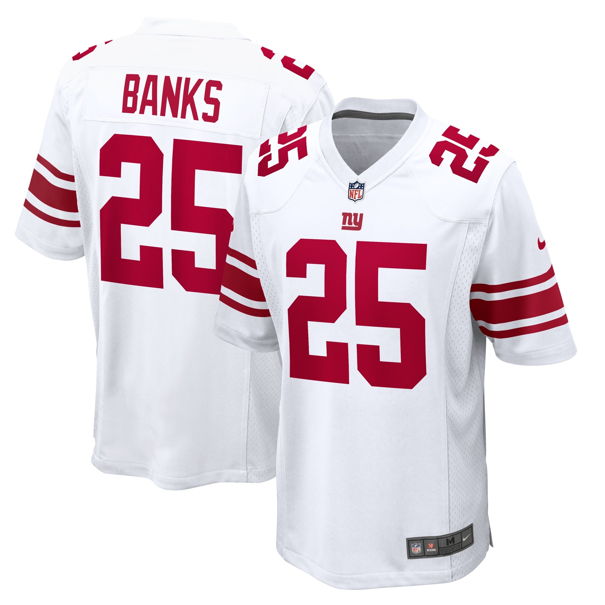 Deonte Banks New York Giants Nike Team Game Jersey - Royal/White - Image 2