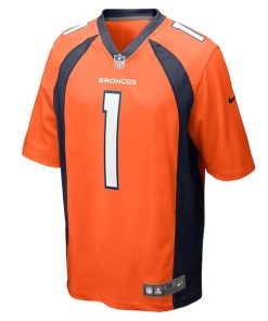 Alternative view of Tremon Smith Denver Broncos Nike Team Game Jersey -  Orange