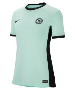 Alternative view of Christopher Nkunku Chelsea Nike Women's 2023/24 Third Stadium Replica Player Jersey - Mint