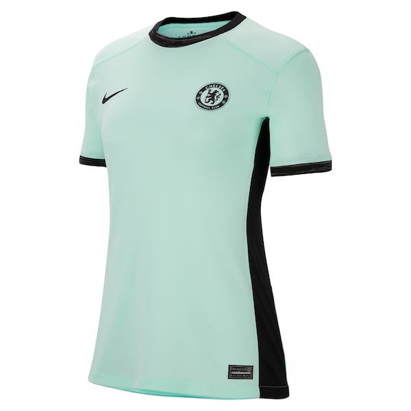 Mois¨¦s Caicedo Chelsea Nike Women's 2023/24 Third Stadium Replica Player Jersey - Mint - Image 2